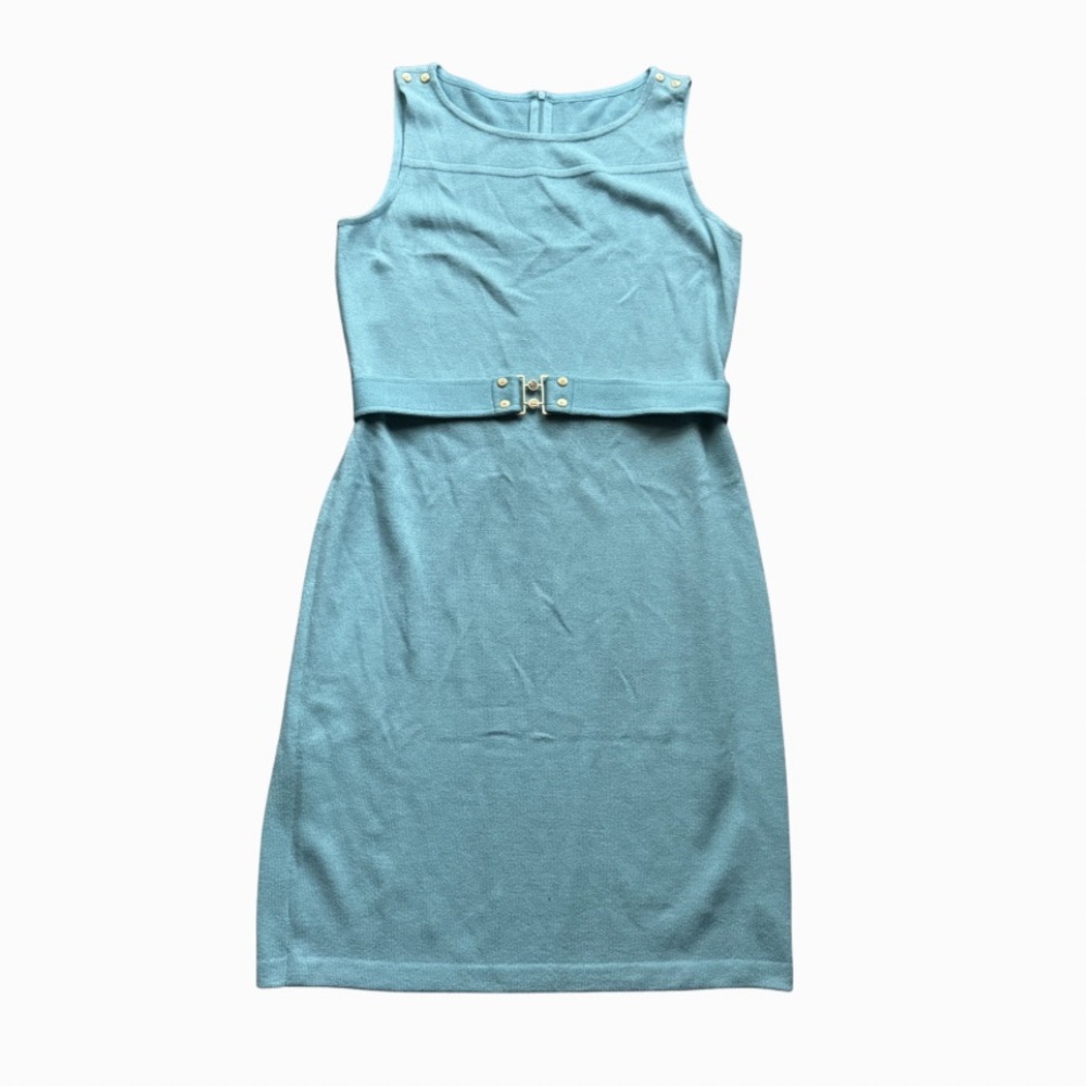 St. John Collection Knit Belted Dress